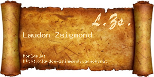Laudon Zsigmond névjegykártya