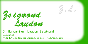 zsigmond laudon business card